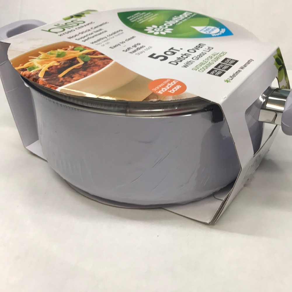 Lilac Bliss Non stick Dutch Oven lid glass 5 qt